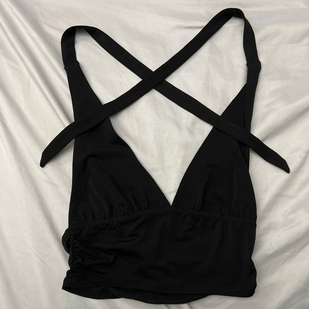 Black Halter Top